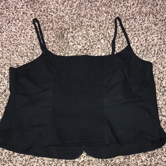 A New Day Woman’s Black Pleated Tank Top Size XXL | NWT - Picture 2 of 4